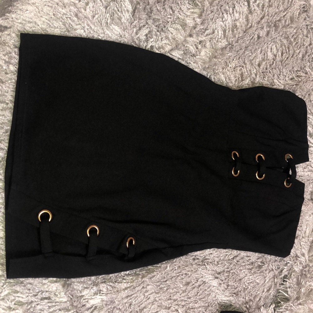 Little black dress with gold details